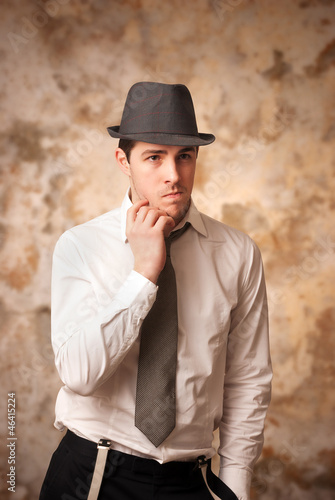 Photo: young man undecided young man undecided