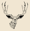 Deer head ornament