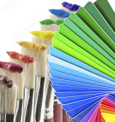 Photo: nuancier peinture pinceaux gouache nuancier peinture pinceaux gouache