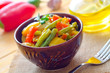 Fresh vegetable stew in the bowl
