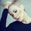 fashion portrait of a sensual girl