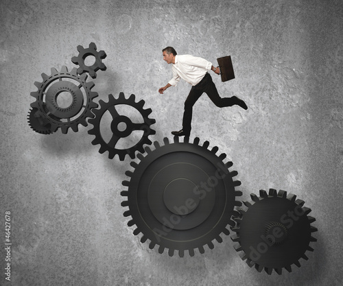 Photo: Business mechanism system Business mechanism system