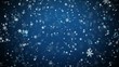 Winter background with falling snowflakes and stars