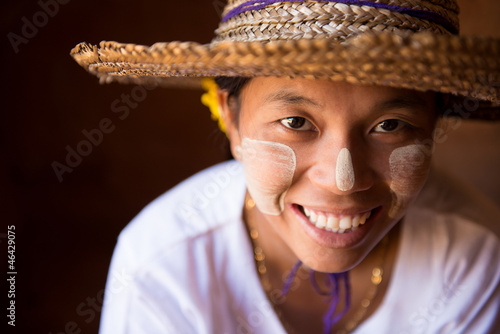 Photo: Smiling Myanmar girl Smiling Myanmar girl
