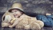 Fantastic picture of playing child