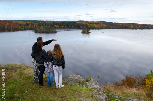 Photo: Family trip in the autumn season Family trip in the autumn season