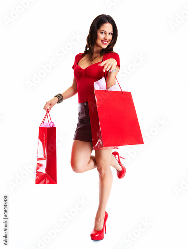 Photo: Shopping woman. Shopping woman.