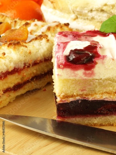 Photo: Sweets for dessert, closeup Sweets for dessert, closeup