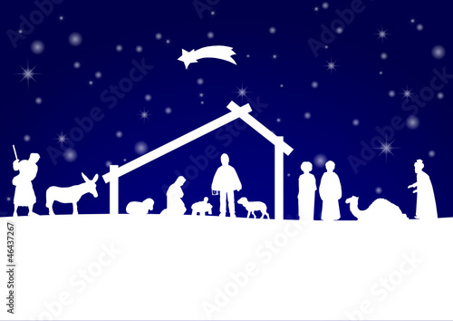 Vector: Weihnachtskrippe Weihnachtskrippe
