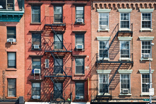 Photo: Façade avec escalier de secours - New York Façade avec escalier de secours - New York