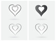 logo coeur, crayonné