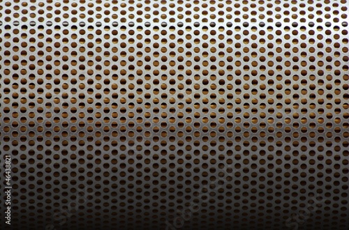 Photo: Perforated metal plate background Perforated metal plate background