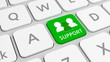 Green support key on modern keyboard
