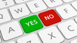 Yes or No keys on modern keyboard