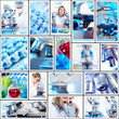 Scientific background collage.