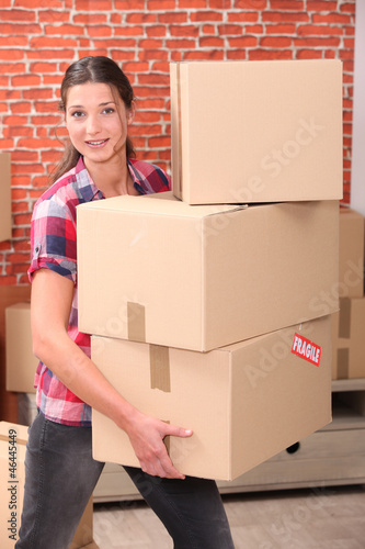 Photo: portrait of a woman moving portrait of a woman moving