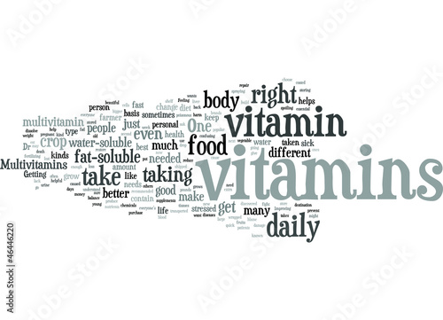 Vector: Improve your Personal Life with Vitamins Improve your Personal Life with Vitamins