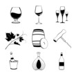 Set of wine items