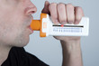 man is checking his pulmonary function