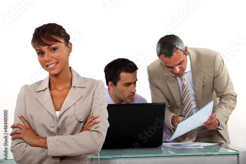 Photo: Collaborators in office Collaborators in office