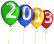 New 2013 Year party balloons decoration multicolor banner