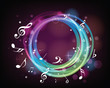 lighting music notes
