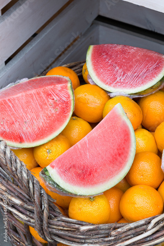 Photo: Watermelon and oranges Watermelon and oranges
