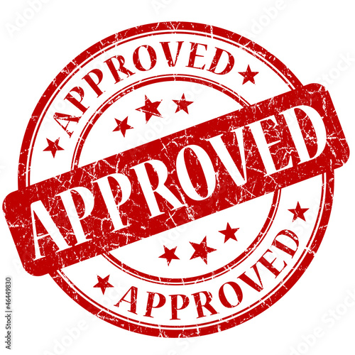 Illustration: Approved stamp Approved stamp