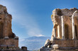 Ancient greek roman theater in Taormina - Sicily