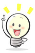Cartoon light bulb