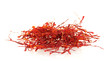 stigmas of saffron isolated on white background