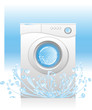 white washing machin