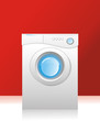 white washing machine