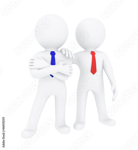 Illustration: Two 3d human Two 3d human