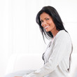 Smiling latin woman