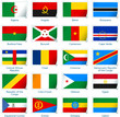 Sticker flags Africa 1 of 3