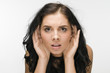 Foto: hard hearing woman hard hearing woman