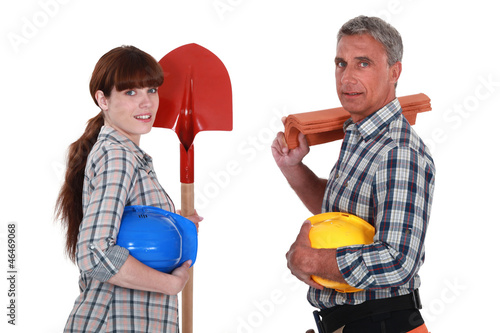 Photo: A team of builders A team of builders