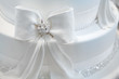 Wedding cake decorated with pearls