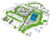 Dream of an architect, new development urban idea