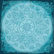 Blue  Indian Ornament with vintage background