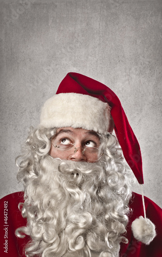 Photo: Thinking Santa Claus Thinking Santa Claus