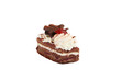 Slice of chocolate cake
