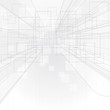 Perspective outline drawing background.
