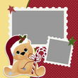 Cute christmas frame template