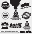 Vector Set: Train and Locomotive Labels and Stickers