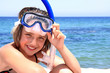 Foto: Mädchen am Strand Mädchen am Strand