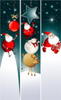 Vector: Christmas banners with Santa Claus Christmas banners with Santa Claus