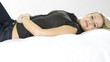 Photo: lying woman lying woman