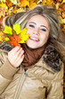 Foto: Young beauty in autumn Young beauty in autumn